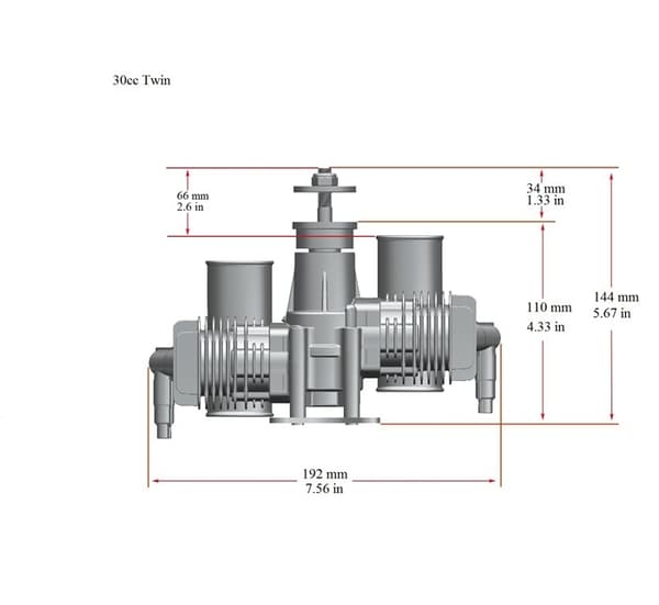 RCGF 30CC SE Twin Stinger