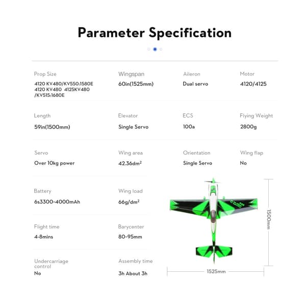 OMP Hobby Edge 540 60inch ARF Grøn