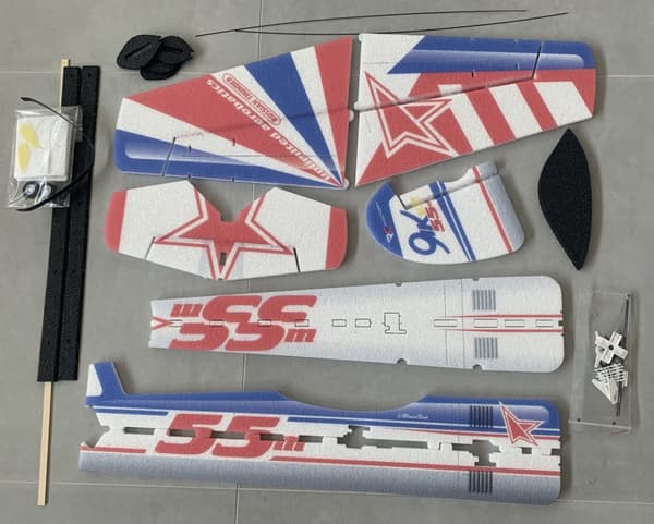 RCF Backyard Yak 55 EPP Blue / Red Scheme
