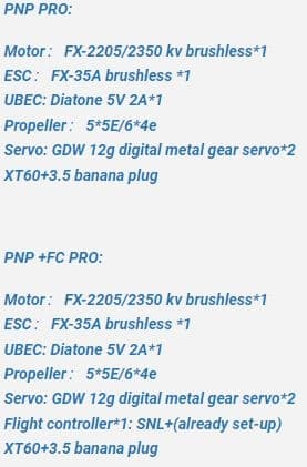 HeeWing RC F-01 690mm EPP FPV vinge PNP Pro