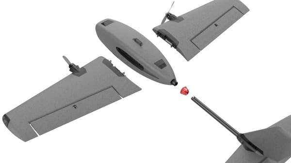 HeeWing RC T-01 730mm EPP FPV PNP Grå