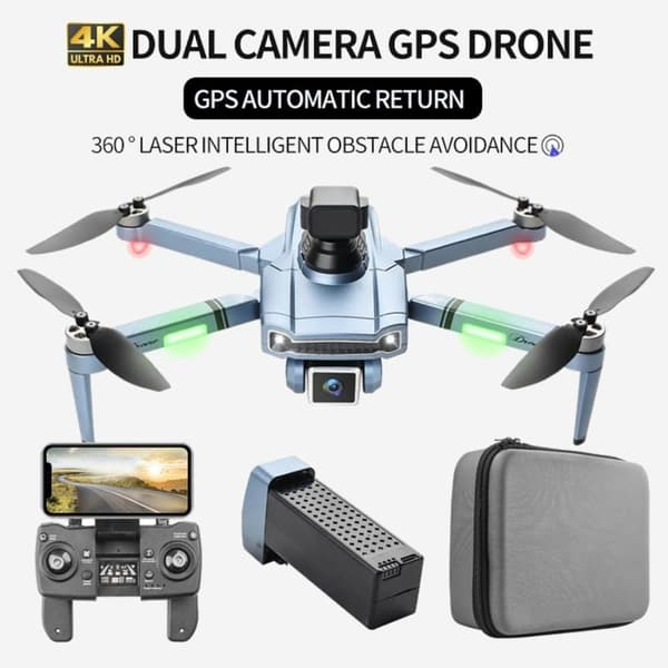 Drönare Mini UAV Pro med 5G GPS 4K HD kamera 2200MA batterier för längre flygtid