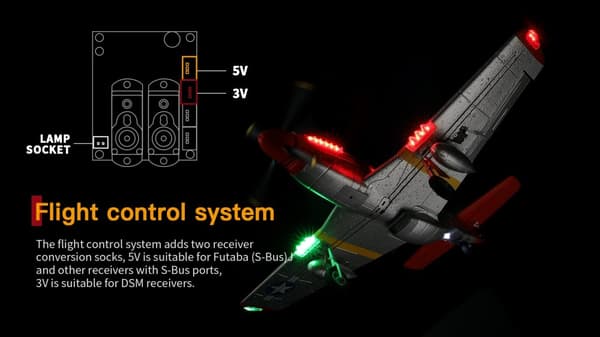 WLtoys Mustang P51 2.4GHz - Komplett
