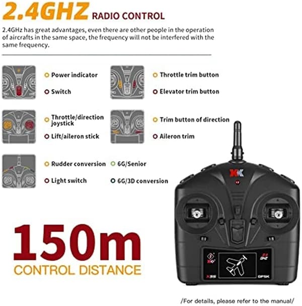 WLtoys Mustang P51 2.4GHz - Komplett