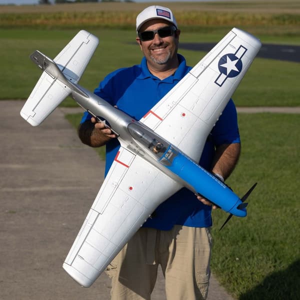 E-Flite P-51D Mustang 1.2m BNF m/AS3X &amp; SAFE