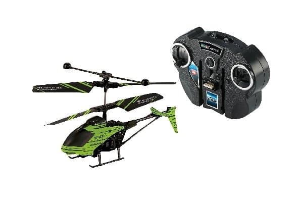 Helikopterstrek som lyser i mørket