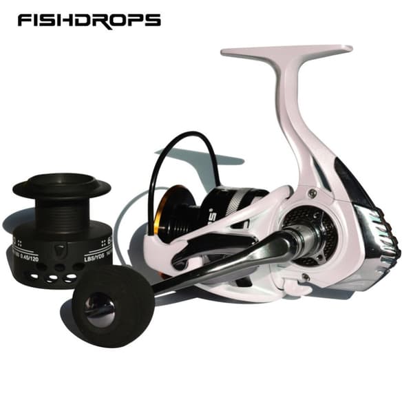 Spinning kalastus Reel Metal Power Handle Carbon Fiber Drag Systems Saltwater Freshwater 4000 Näytä tarkat tiedot