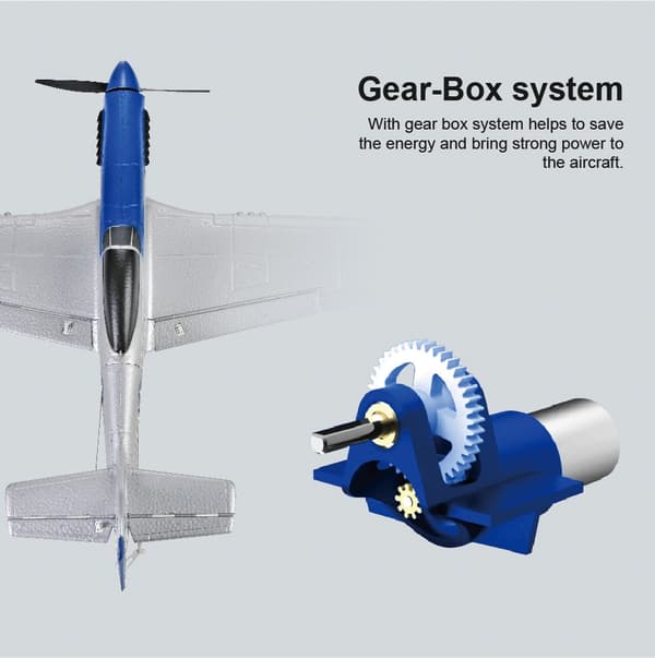 Top RC Hobby P51D 450mm Gyro RTF