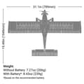 Miniatyrbild 3 av 11: E-Flite Micro Draco 800mm BNF w/AS3X & SAFE