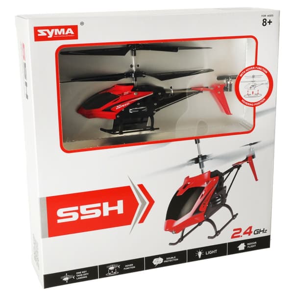 Kauko-ohjattu helikopteri RC SYMA S5H 2.4GHz RTF punainen