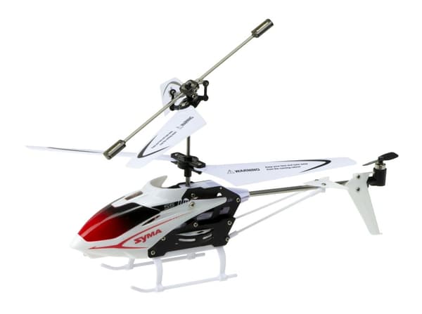 Fjernstyret RC helikopter SYMA S5 3CH hvid