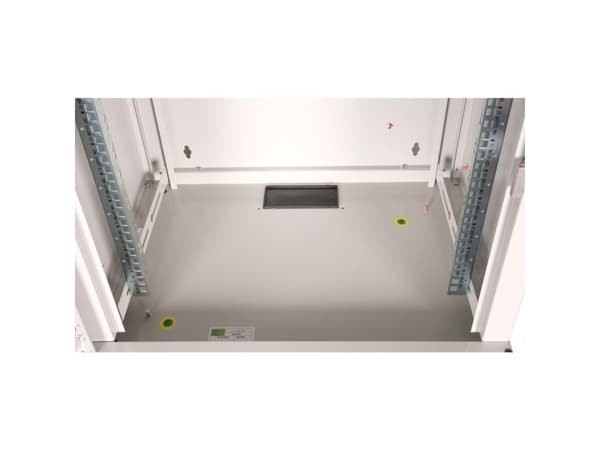 ROLINE 26.21.0004, Veggmonterbar hylle, 12U, Nøkkellås, Rack skinner, 22,5 kg, Grå