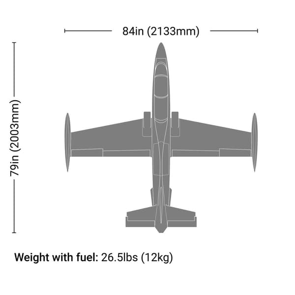 Hangar 9 MB-339 Aermacchi Turbin 84" 2.1m ARF