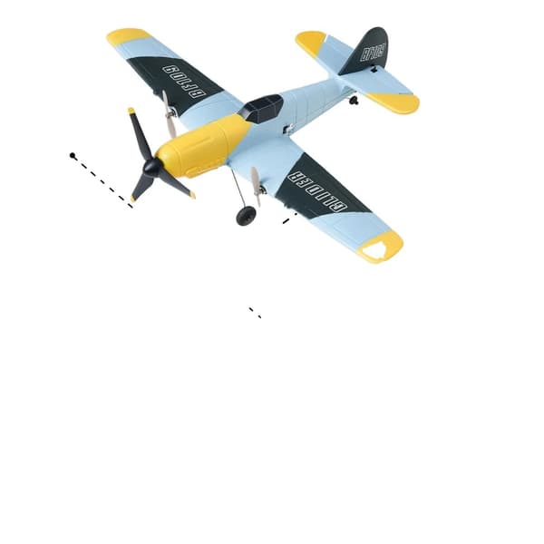 VEVOR Z61 RC -lentokone, 2 akkua, 6-akselinen gyrostabilisaattori,2 Paristoa