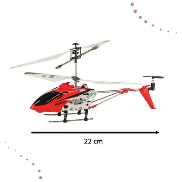 Fjärrstyrd helikopter RC SYMA S107H 2,4GHz RTF röd