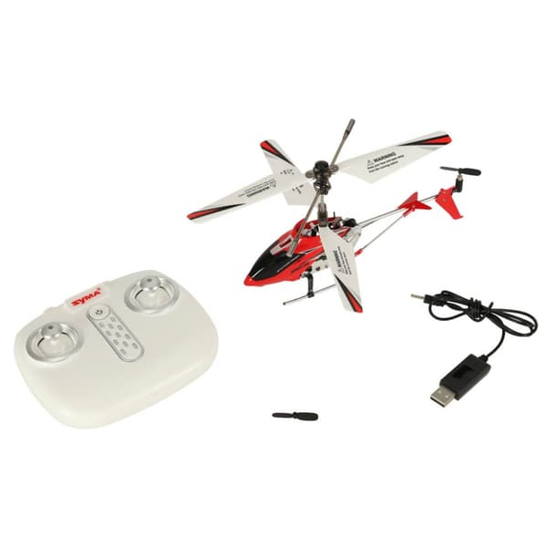 Fjärrstyrd helikopter RC SYMA S107H 2,4GHz RTF röd