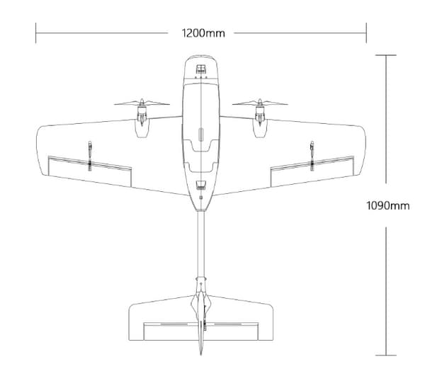 HeeWing T2 Cruza EPP FPV PNP  + Opbevaringsetui