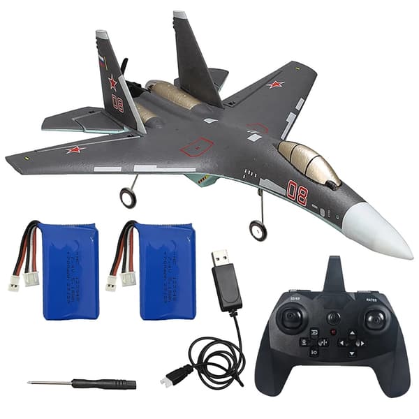 QF009 SU-35 -hävittäjä, harjaton moottori, 20 minuutin lentoaika,2B Ei LED-valoa