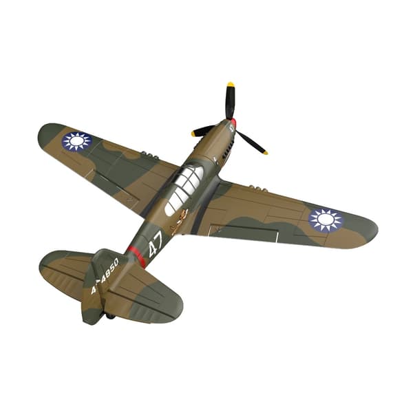 RC-flygplan, 400 mm vingbredd, nybörjarvänlig design,BNF 3 Batterier
