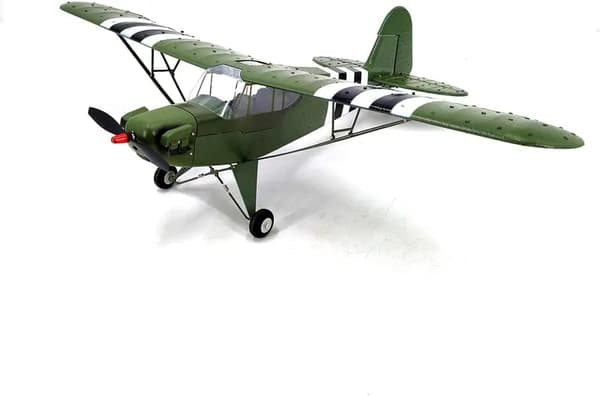 Piper J-3 Cub RC Lentokone, 680mm Siipiväli, Aloittelijaystävällinen Suunnittelu,vihreä