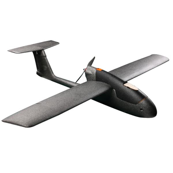 FPV RC Lentokone, 1100 mm Siipiväli, Kevyt EPP Materiaali,Musta KIT