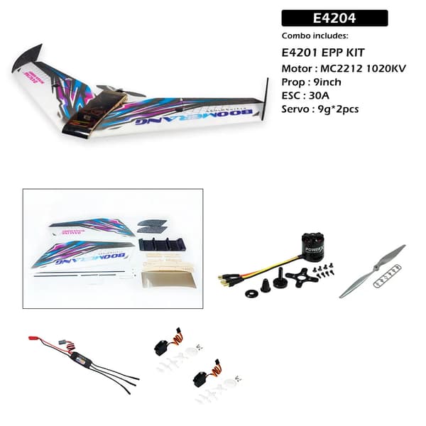 Dancing Wings E42 RC Segelflygplan, 1114 mm Vingspann, Lättvikts EPP Material,E4204