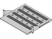 Schroff 19" equipment support, depth-adjustable, 2 U, 15 kg, 430 mm, 300 mm