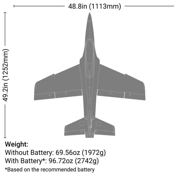 E-Flite Habu XS 80mm EDF BNF Basic & SAFE