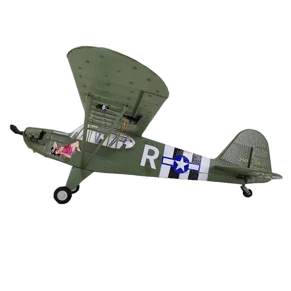 Piper J-3 CUB RC Flyvemaskine, 680mm Vingerækkevidde, Børsteløs Motor,Fly RTF