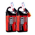 Miniatyrbillede 2 af 2: Lipo Batteri, Høj Kapacitet, XT60 Stik, 1300 4S 120C 2 stk