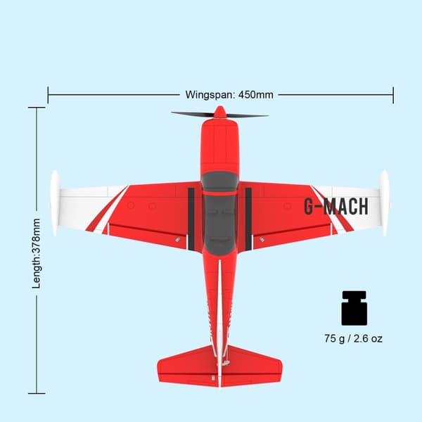 Top RC Hobby Mini SF260 450mm Gyro RTF