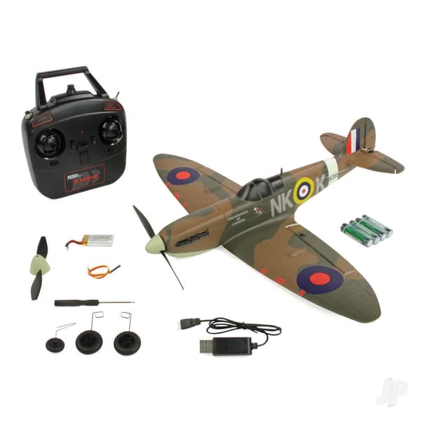 Spitfire 450mm Gyro Grön/Brun RTF