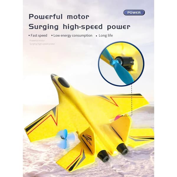 Fjärrstyrd Drönare/Plan med Gyroskop - Modell HW33 - Blå eller Röd -