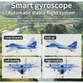 Miniatyrbild 2 av 11: Fjärrstyrd Drönare/Flygplan med Gyroskop - Modell MI 29 - Blå eller Röd -