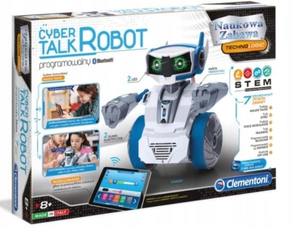 Pratande robot för att montera programmerbar Clementoni