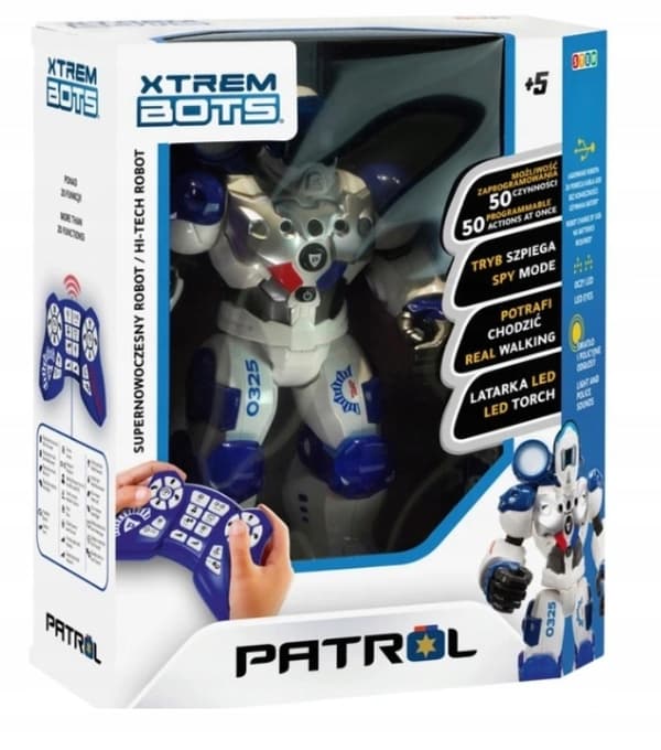 Interaktiv robot XTREM BOTS Patruljebot 380972