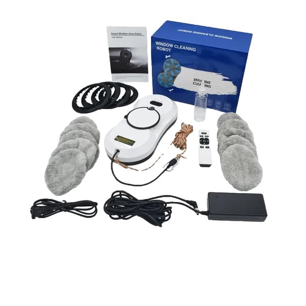 Vinduespudserrobot, 5600Pa sugekraft, 80W nominel effekt,EU-stik