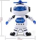 Pikkukuva 3 / 7: OBOSOE Musical Walk Tanssiva Robottilelu Lapsille, Vilkkuva valo, 360° kehon pyöriminen, Taapero Bosys Tytöt Hauska Figuurilelu