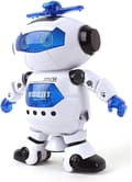 Pikkukuva 4 / 7: OBOSOE Musical Walk Tanssiva Robottilelu Lapsille, Vilkkuva valo, 360° kehon pyöriminen, Taapero Bosys Tytöt Hauska Figuurilelu