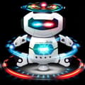 Pikkukuva 7 / 7: OBOSOE Musical Walk Tanssiva Robottilelu Lapsille, Vilkkuva valo, 360° kehon pyöriminen, Taapero Bosys Tytöt Hauska Figuurilelu