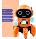 Pikkukuva 6 / 11: OBOSOE Kids sähköinen robottilelu lahja söpö 6-kloori LED-valo musikaalinen tanssi robottilelut tanssiva robotti