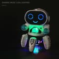Pikkukuva 1 / 7: OBOSOE Kids sähköinen robottilelu lahja söpö 6-kloori LED-valo musikaalinen tanssi robottilelut tanssiva robotti