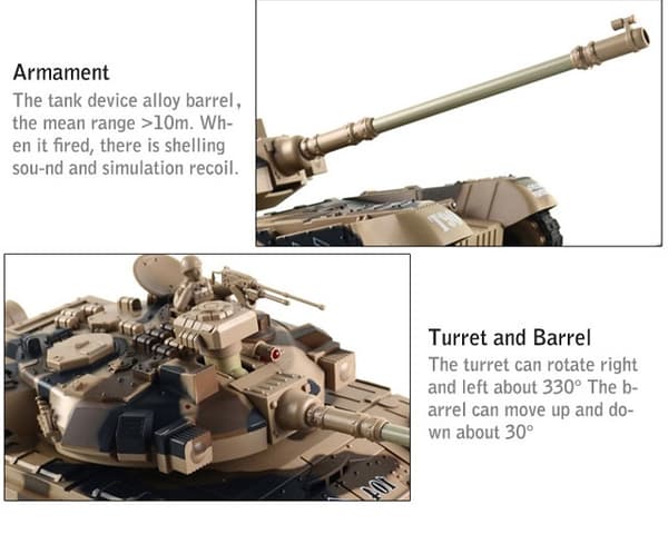 ZEGAN U.S. M26 RC Airsoft Tank  1:18