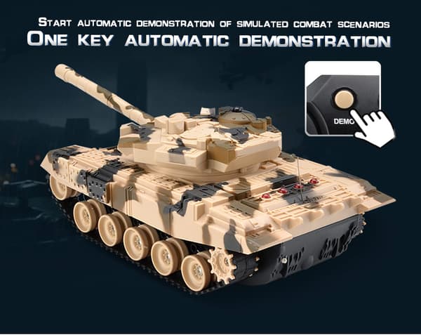 Fjärrstyrda Battle Tanks med IR Combat System Grå/Sand 27,5 cm (2 st)