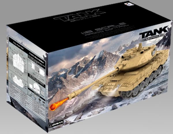 ZEGAN German Leopard 2 RC Airsoft Tank  1:18, 2.4G