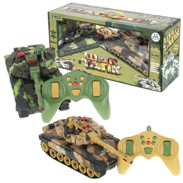Kauko-ohjattavat tankit RC War Tank 9993 2.4GHz 2 kappaletta