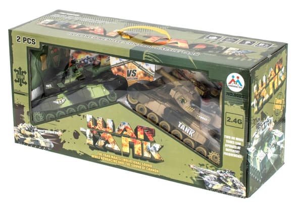 Fjärrstyrda stridsvagnar RC War Tank 9993 2,4GHz set med 2 delar