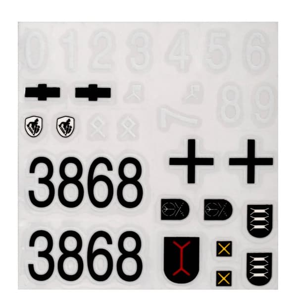 68-093 tyska Sturmgeschutz III 3868 klistermärken