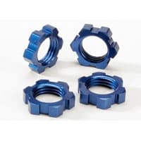 TRX-5353 Wheel nuts, splined, 17mm (blue-anodize