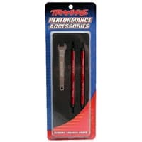 TRX-5141R Toe links, Maxx (Tubes red-anodized,